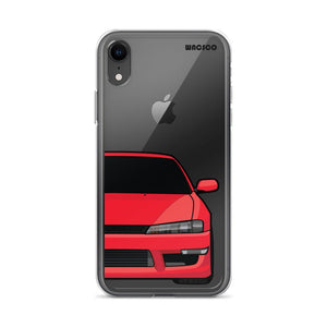 Coque et skin iPhone S14 rouge