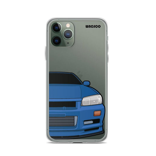 Blue R34 Phone Case