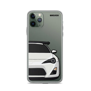 White GT86 w/Wing Phone Case