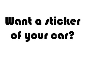 ¿Quieres una pegatina de tu coche?